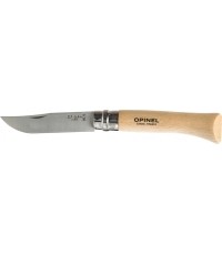 Opinel 10 inox beech knife in a blister pack