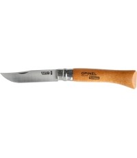 Opinel 10 carbon beech knife in blister