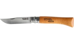Opinel 10 carbon beech knife in blister