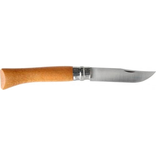Opinel 10 carbon beech knife in blister