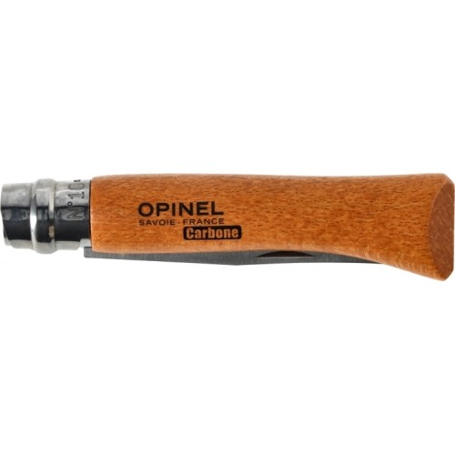 Opinel 10 carbon beech knife in blister