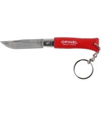 Opinel Colorama 04 inox grab red keychain knife