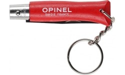 Opinel Colorama 04 inox grab red keychain knife