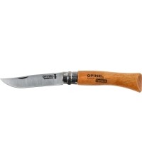 Opinel 7 carbon beech knife in blister