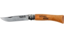 Opinel 7 carbon beech knife in blister
