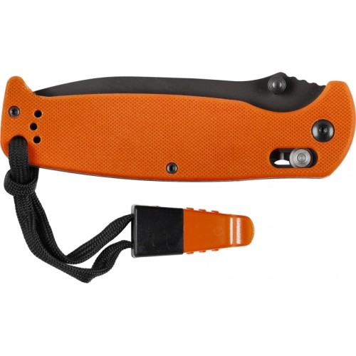Ganzo G7413-OR-WS folding knife with whistle