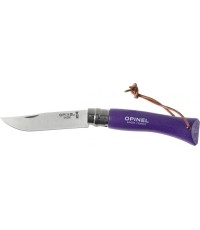 Opinel Colorama 07 inox grab fioll. knife with thong