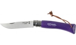 Opinel Colorama 07 inox grab fioll. knife with thong