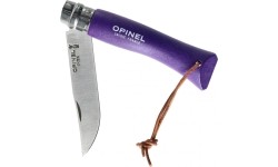 Opinel Colorama 07 inox grab fioll. knife with thong