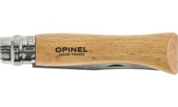 Opinel 9 inox beech knife in a blister pack