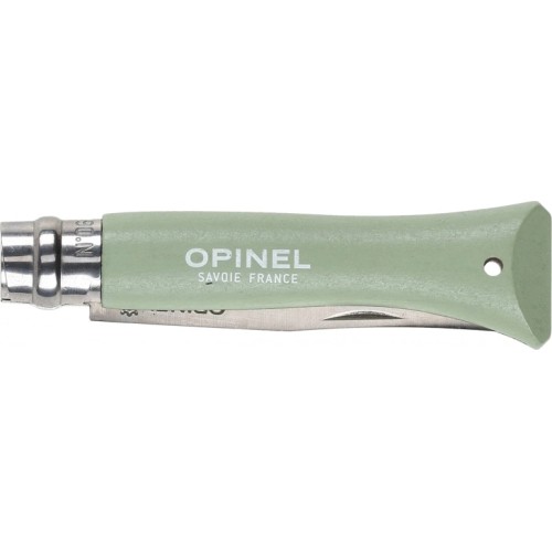 Opinel Colorama 06 inox sage knife with thong