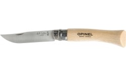 Opinel 7 inox beech knife in blister pack