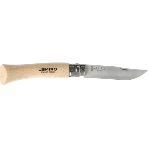 Nóż Opinel 7 Inox z rękojeścią bukową w blistrze