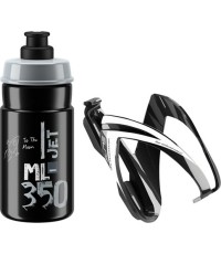 Butelka z uchwytem Elite Kit Ceo, 350 ml, czarno-szara