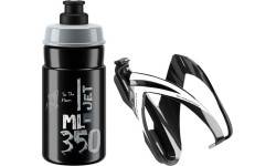 Butelka z uchwytem Elite Kit Ceo, 350 ml, czarno-szara