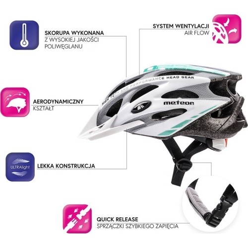 kask rowerowy mv29 drizzle - Black/green