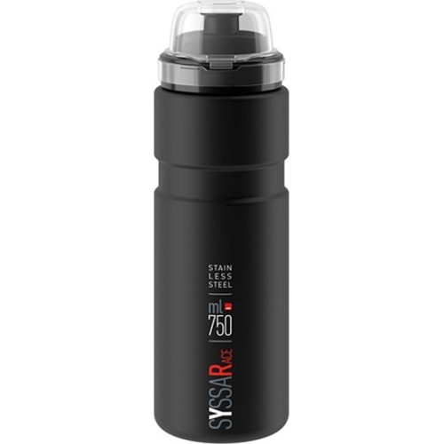 Bidon ELITE Syssa 750ml, stal nierdzewna (czarny)