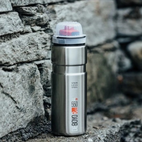 Bidon termiczny ELITE Deboyo Race, 550ml (srebrny)