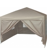 Párty stan nůžkový 3x3 m s bočnicemi PALACE béžový WATERPROOF