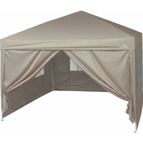 Párty stan nůžkový 3x3 m s bočnicemi PALACE béžový WATERPROOF