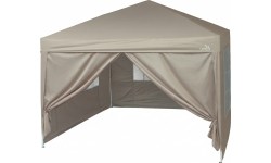 Párty stan nůžkový 3x3 m s bočnicemi PALACE béžový WATERPROOF