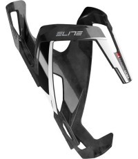 Koszyk na bidon Elite Vico Carbon Glossy (czarny/biały)