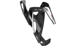 Koszyk na bidon Elite Vico Carbon Glossy (czarny/biały)