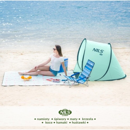 NC3173 MIĘTOWY WYSKAKUJĄCY NAMIOT PLAŻOWY NILS