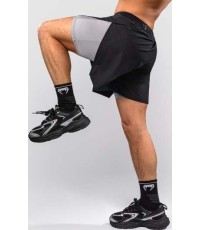 Venum Lazer Hybrid Training Shorts - Black/Grey