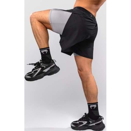 Venum Lazer Hybrid Training Shorts - Black/Grey