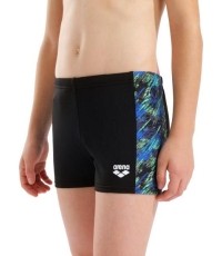 B Arena Draft Swim Short Black-Blue Multi 10-11 - 550