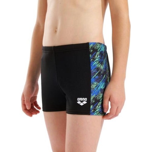 B Arena Draft Swim Short Black-Blue Multi 10-11 - 550