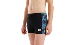 B Arena Draft Swim Short Black-Blue Multi 10-11 - 550