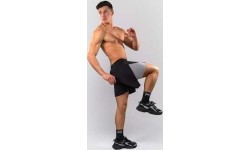 Venum Lazer Hybrid Training Shorts - Black/Grey