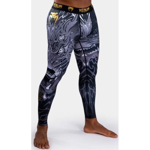 Venum Wolf Atak Spats - Black/Grey