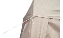 Párty stan nůžkový 3x3 m s bočnicemi PALACE béžový WATERPROOF