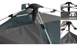 Namiot samorozkładający LIVIGNO dla 3-4 osób 200x200x140 cm PU500mm