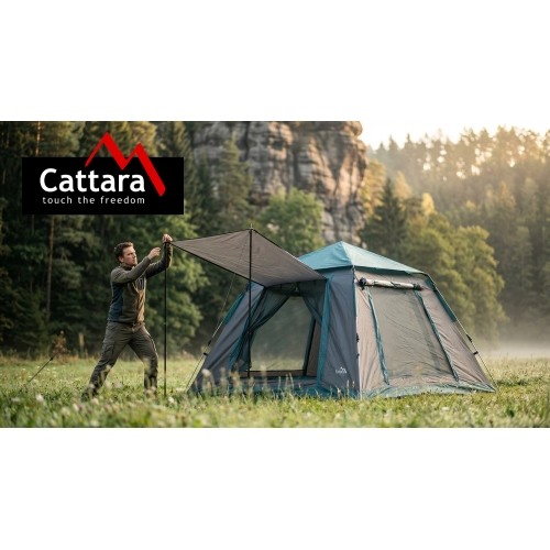 Namiot samorozkładający LIVIGNO dla 3-4 osób 200x200x140 cm PU500mm
