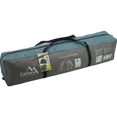 Namiot samorozkładający LIVIGNO dla 3-4 osób 200x200x140 cm PU500mm