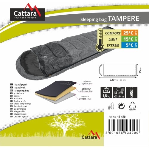 Spací pytel dekový TAMPERE 5°C