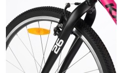 Dviratis Karbon Superlight 26 pink