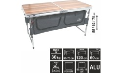 Stůl kempingový skládací BLED 60x120x70cm