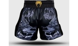 Venum Wolf Atak Muay Thai Shorts - Black/Grey