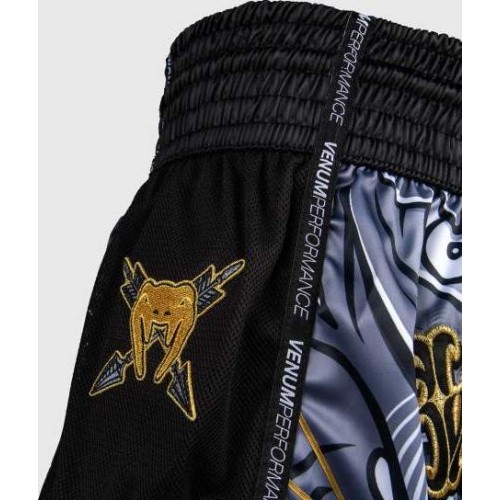 Venum Wolf Atak Muay Thai Shorts - Black/Grey