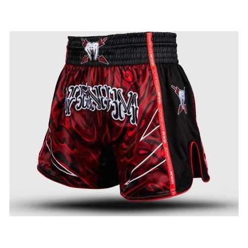 Venum Wolf Atak Muay Thai Shorts - Black/Red