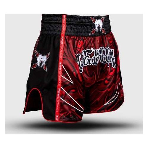 Venum Wolf Atak Muay Thai Shorts - Black/Red