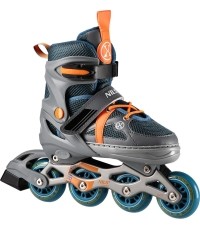 NJ1828A IN-LINE SKATES NILS EXTREME - Gray-orange
