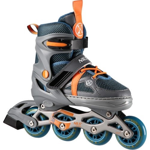 NJ1828A IN-LINE SKATES NILS EXTREME - Gray-orange