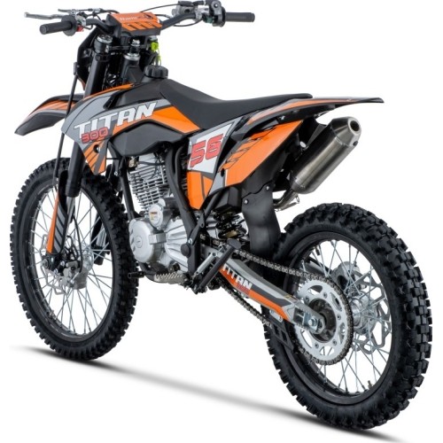 TITAN 300cc pomarańczowy motocykl ze silnikiem spalinowym