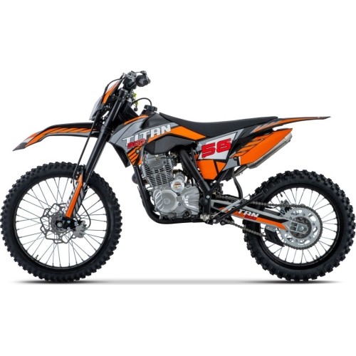 TITAN 300cc pomarańczowy motocykl ze silnikiem spalinowym